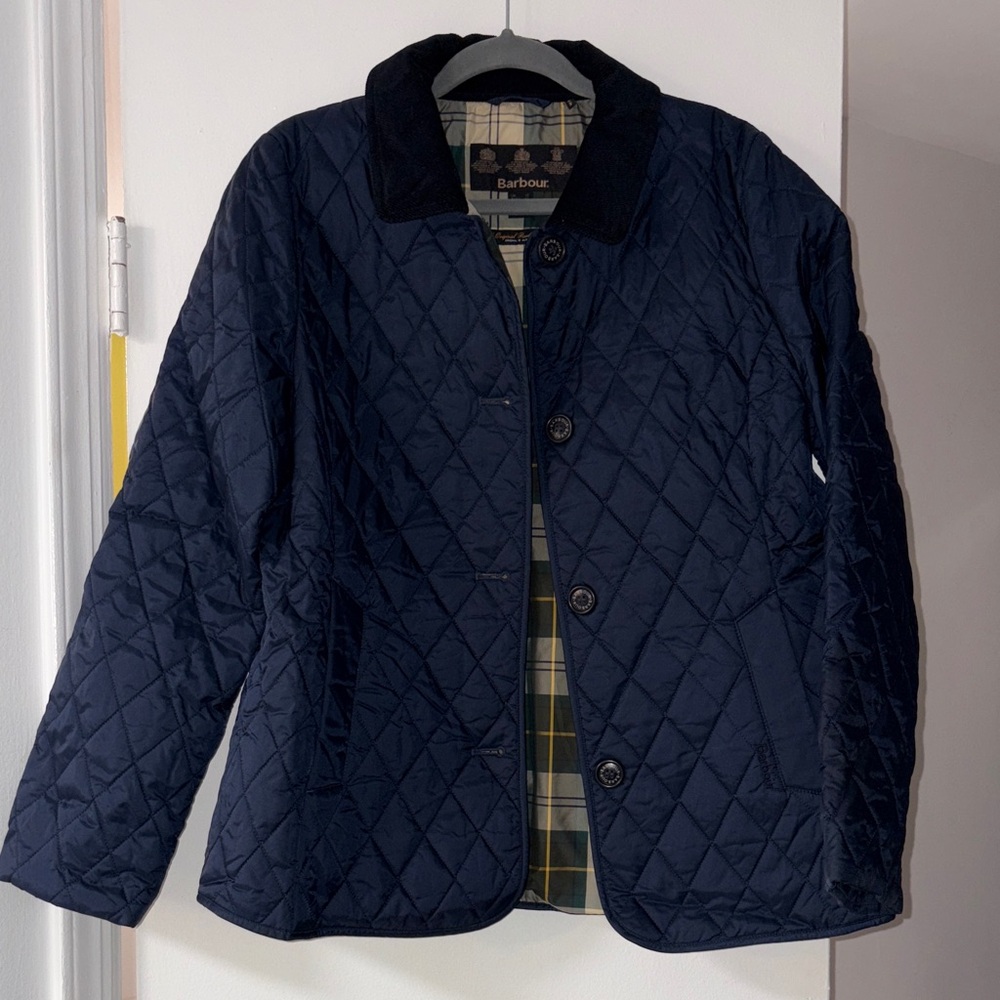 Barbour Dark Blue Quilted Jacket